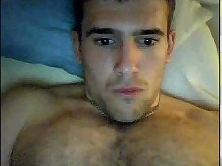 Webcam Hunk Beating Off At Home