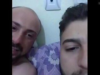 2 straight turkish friends get horny and wank on periscope