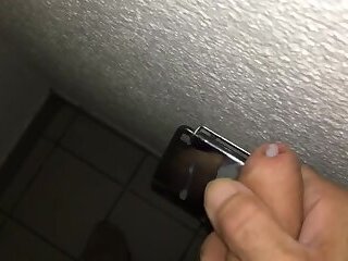 Cumshot compilation public restroom 2018